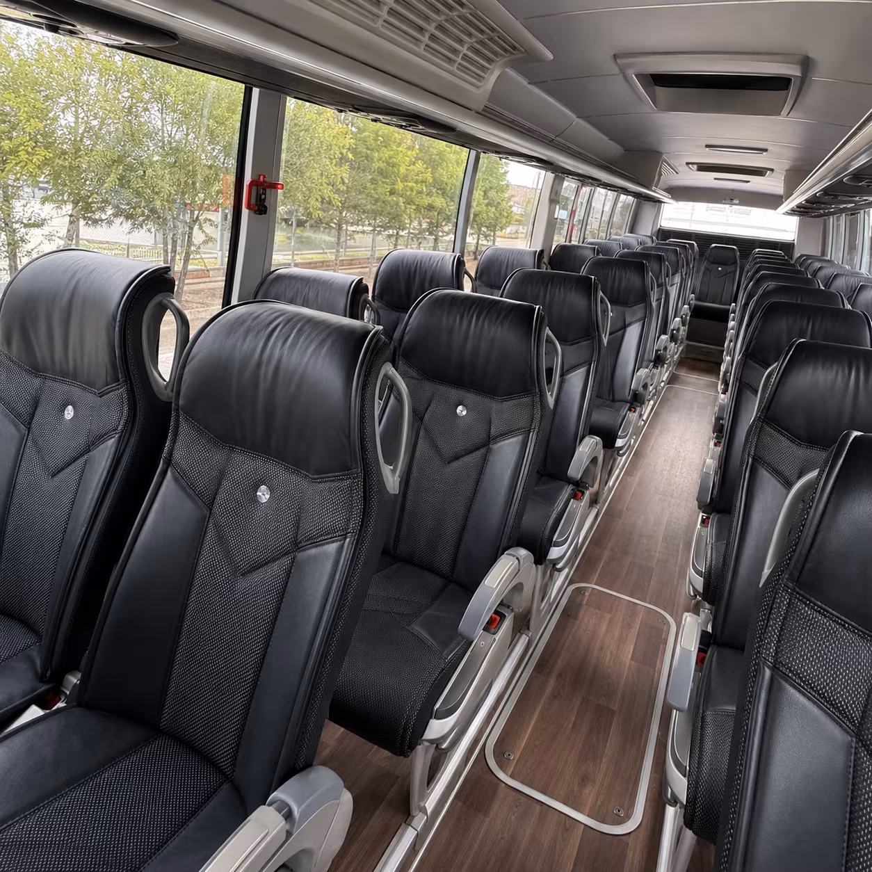 longmont charter bus inside