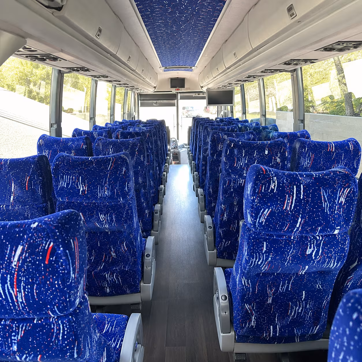 longmont charter bus services interior